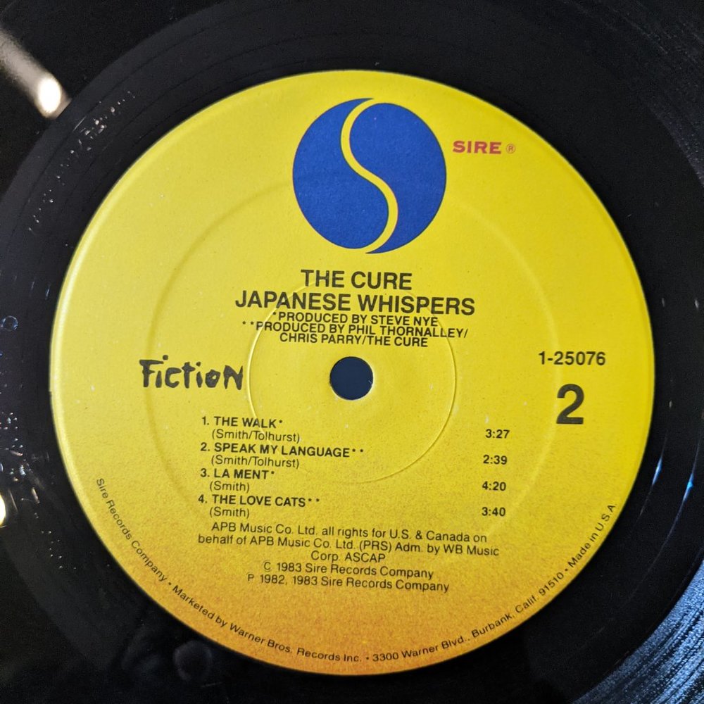 The Cure - Japanese Whispers 1983 original Pressing Vinyl LP Sire - Picture 6 of 10